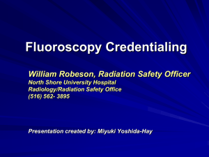 Fluoroscopy Credentialing