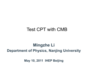 CPT test with CMB