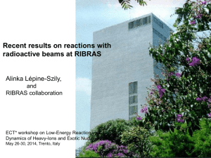 Recent results on reactions with radioactive beams at RIBRAS