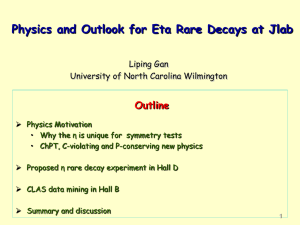 Physics and Outlook for Eta Rare Decays at Jlab