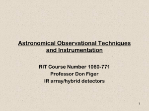 Lecture 11-IR arrays and hybrid detectors
