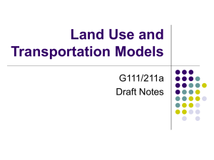 Land Use and Transportation Models part 1_nov_21
