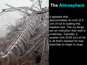 Jan 21 Atmospheric structure & Composition (Chapter 3)