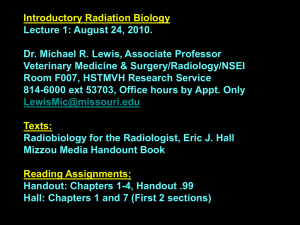Radiation Biology 2010 Slides