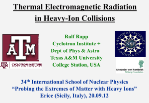 Thermal Electromagnetic Radiation in Heavy