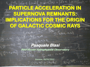 cosmic ray acceleration at the shock fronts of supernova remnants