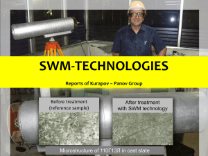 SVM technologies in metallurgy