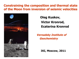 A new temperature model of the lunar mantle based on joint