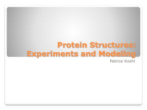 Protein Structures - the University of California, Davis