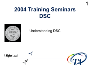 2004 Training Seminars