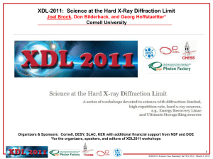 Summary of XDL2011 Workshop - Science at the Hard X-ray