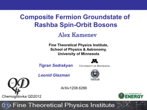 Composite fermion groundstate of Rashba spin
