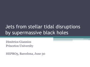 Jets from stellar tidal disruptions by supermassive black - ICC-UB