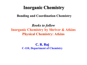 Bonding 1 - Department of Chemistry