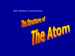 Hist & Struct of Atom