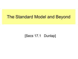 Standard Model - Department of Physics, HKU