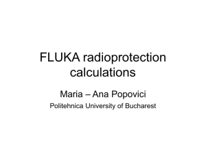 FLUKA radioprotection calculation  - ELI-NP