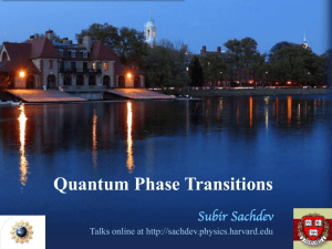 Quantum Phase Transitions