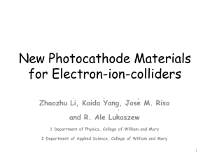Photocathode materials able to sustain high currents