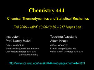 Lecture Slides - School of Chemical Sciences