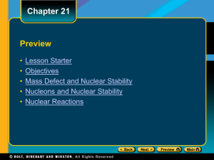 Chapter 21 Section 2 Radioactive Decay