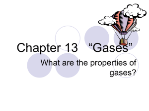 Chapter 13 Gases