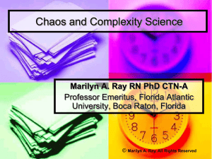 Ray Chaos & Complexity Science Presentation Nov