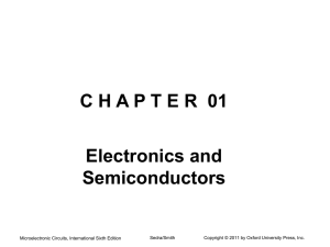 CHAPTE R 01 Electronics and Semiconductors