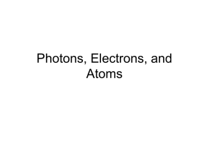 Photons, Electrons, and Atoms