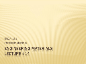 Engineering materials lecture #14