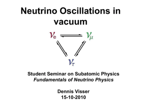 Neutrino Oscilations in vacuum