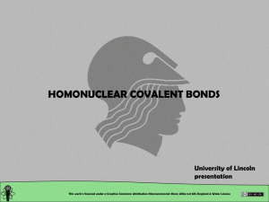homonuclear covalent bonds