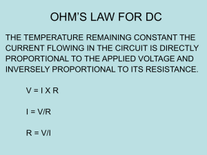 Powerpoint of Basic Electricity