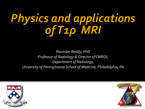 T1rho_physics - Center for Magnetic Resonance and Optical