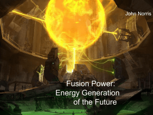 Fusion Power . - FSU High Energy Physics