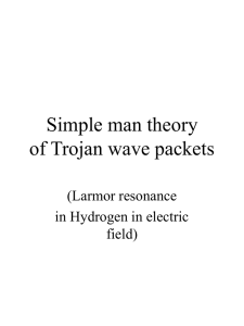 Simple man theory of Trojan wave packets