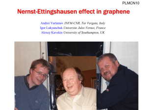 Nernst effect in normal metals - PLMCN10