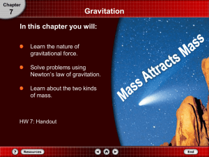 Gravitation PowerPoint