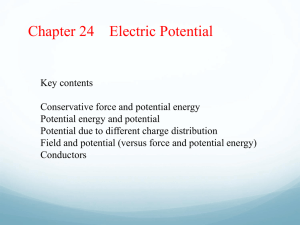 Ch 24 Electric Potential