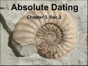 Absolute Dating