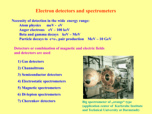 Electron detectors and spectrometers