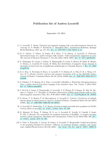 Publication list of Andrea Locatelli