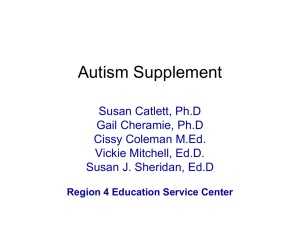 Autism Supplement - Region 4