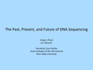 The Past, Present, and Future of DNA Sequencing