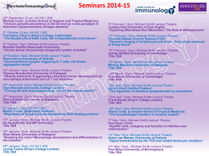 2014/15 seminars