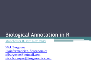 Biological Annotation in R