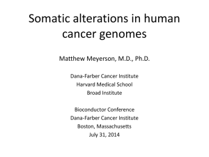 Tools for Cancer Genome Analysis