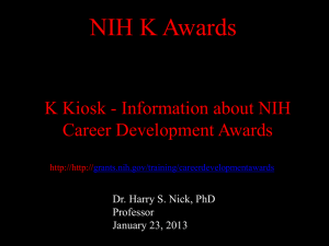 The Mentored Clinical Scientist Development Award