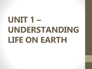 What elements from the periodic table support all life on Earth?
