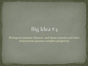 Big Idea #4 Ecology